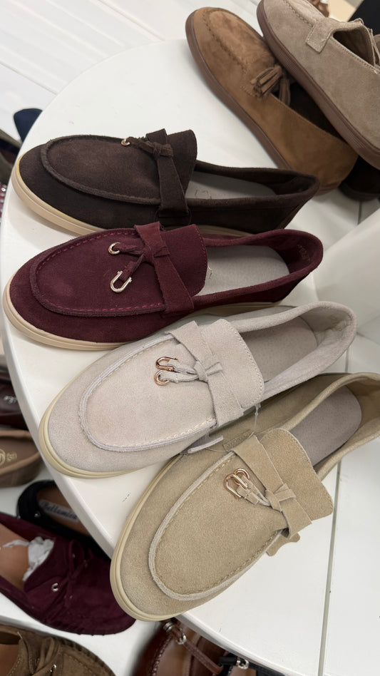 Mocassins inspi Loro P en cuir